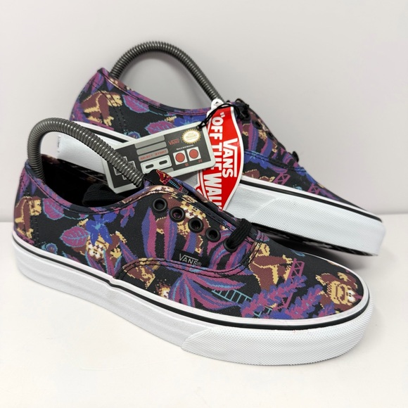 Vans Shoes - Vans x Nintendo Donkey Kong Authentic Shoe Sneaker Women’s Sz 8.5 Limited Ed NEW